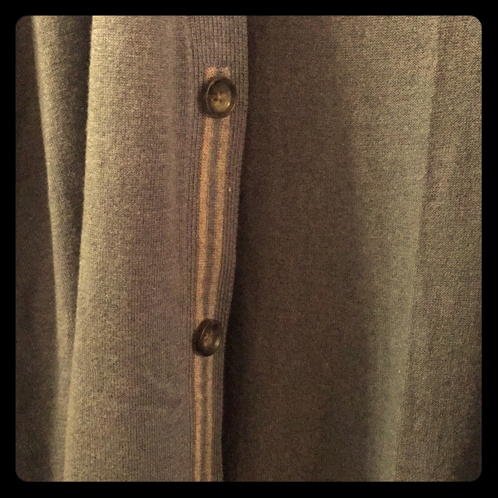 BR blue cardigan